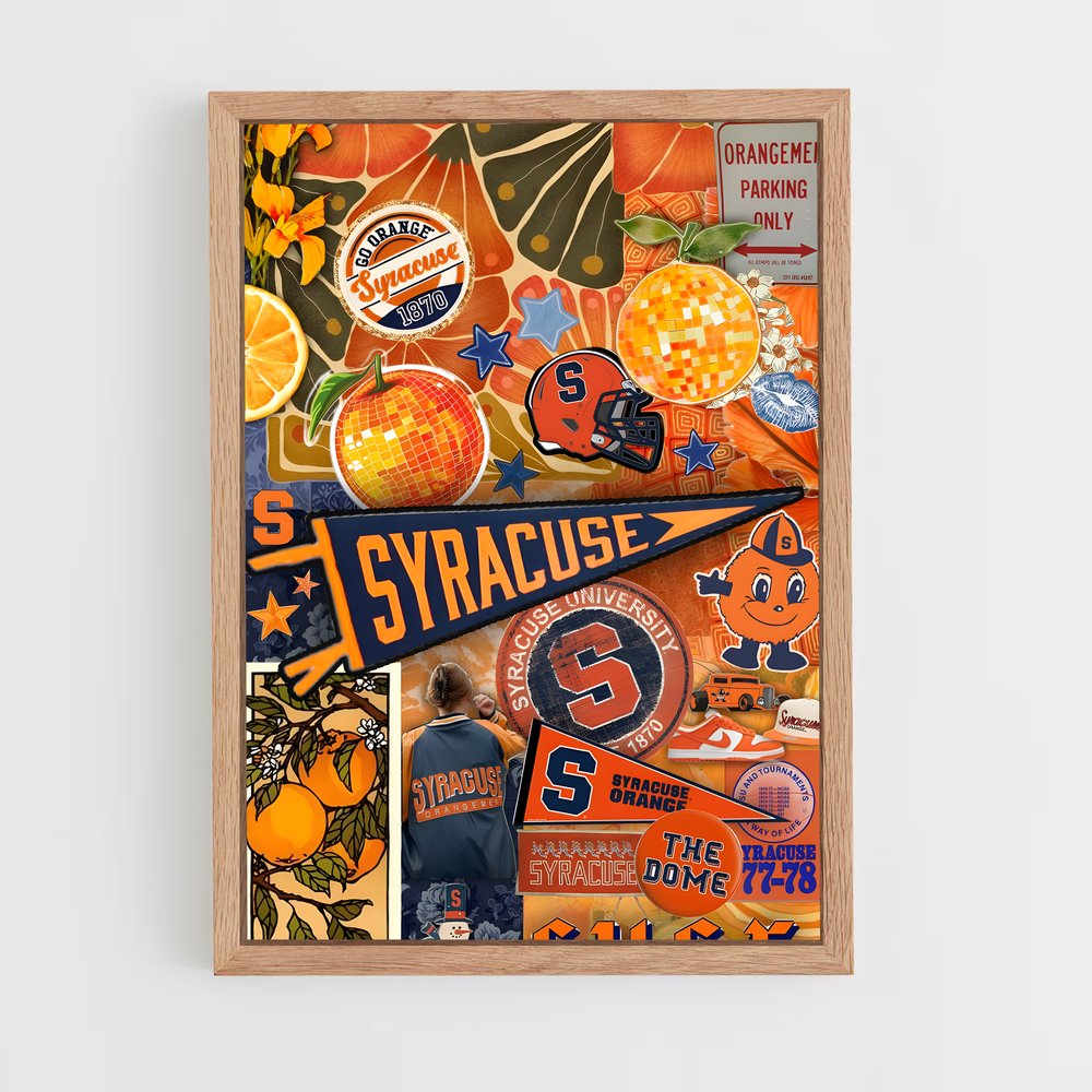 Poster Orange Syracuse – affiche Basketball (vue 4)
